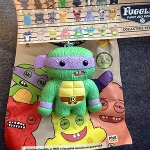 NEW with Packaging Fuggler Series 2 Keychain: Common Donatello Ninja Turtle